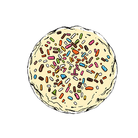 a whole sprinkle cookie with a lot of sprinkles.png