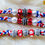 Thumbnail: 3 Color of 3 Sets of Beads - 8 Strands Satin Cord