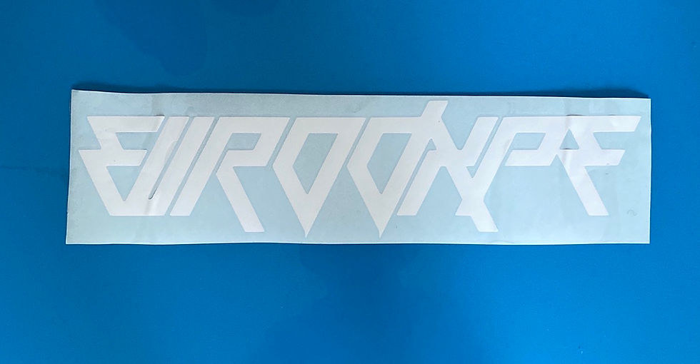Thumbnail: 500 MM V3 windscreen sticker white 