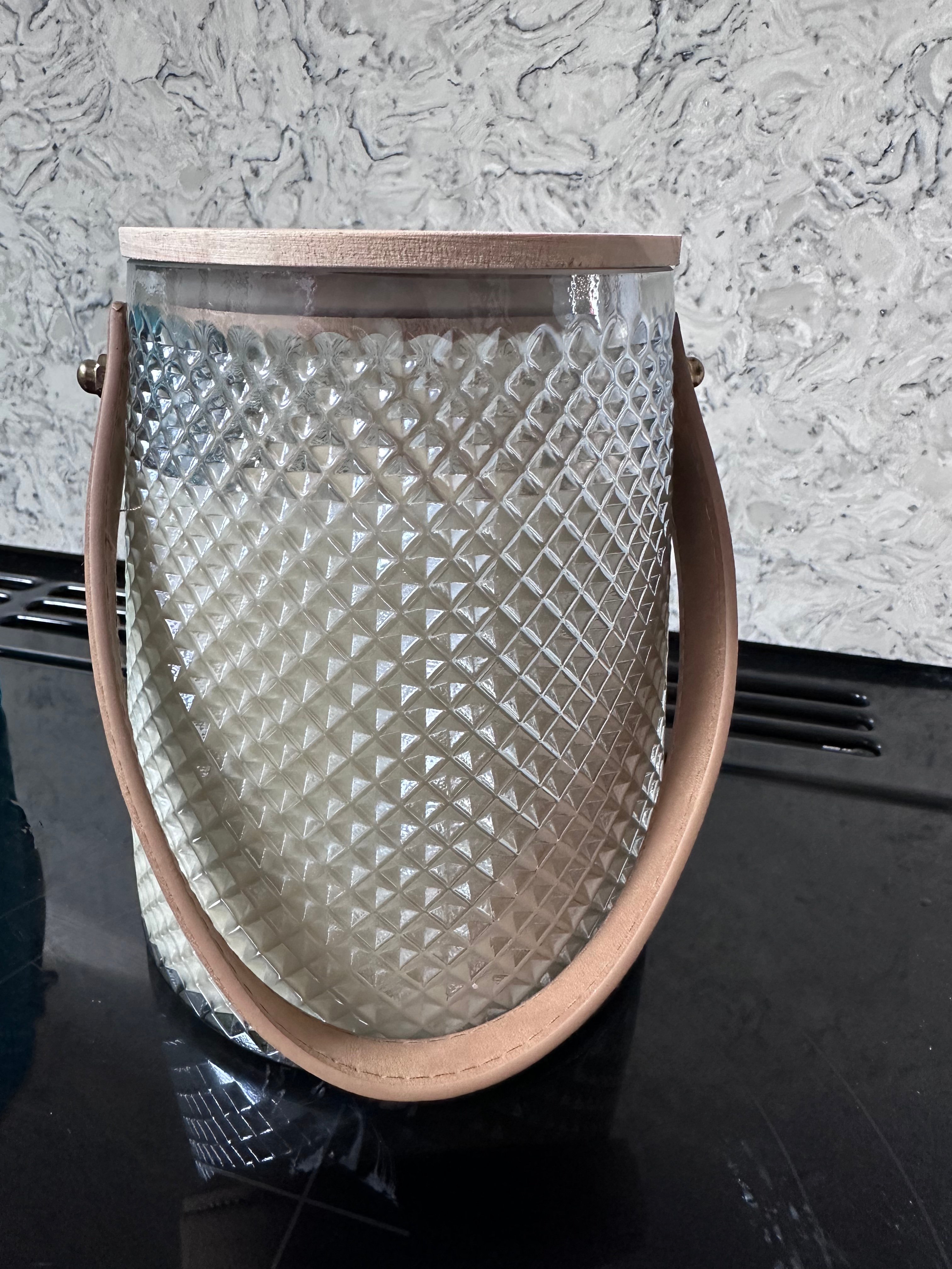 Grey Outdoor citronella lantern 