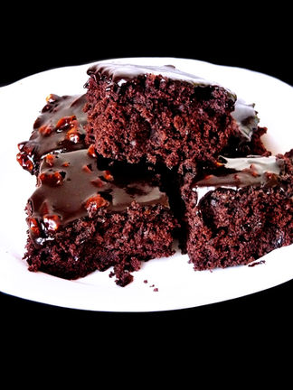 Брауни с ореховым ганашем