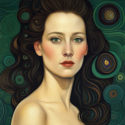 Axiom Digital Art by Raze in the style of Gustav Klimt