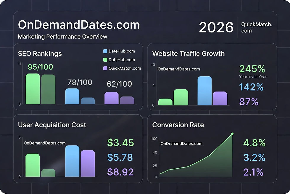 Why Exact-Match .com Domains Still Dominate the $10B Dating Industry