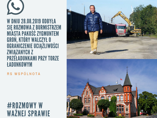 Rozmowa z burmistrzem miasta Pakość Zygmuntem Groń