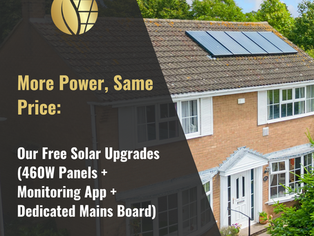 More Power, Same Price: Our Free Solar Upgrades (460W Panels + Monitoring App + Dedicated Mains Board)