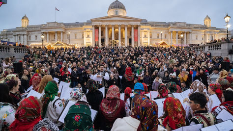 Romanian Traditional Carols in Trafalgar Square