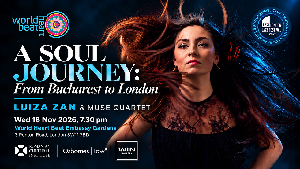 A Soul Journey: From Bucharest to London brings Luiza Zan & Muse Quartet to EFG London Jazz Festival