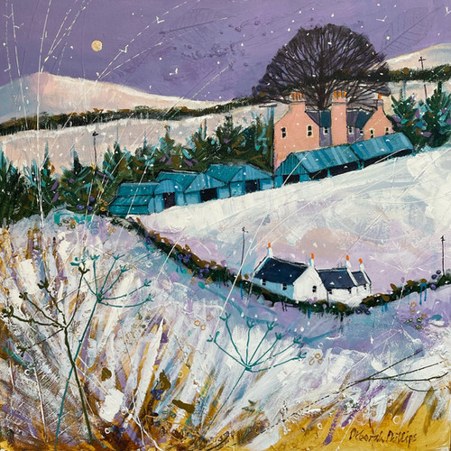 Deborah Phillips Snowy Hatton Castle Farm gallerialuti