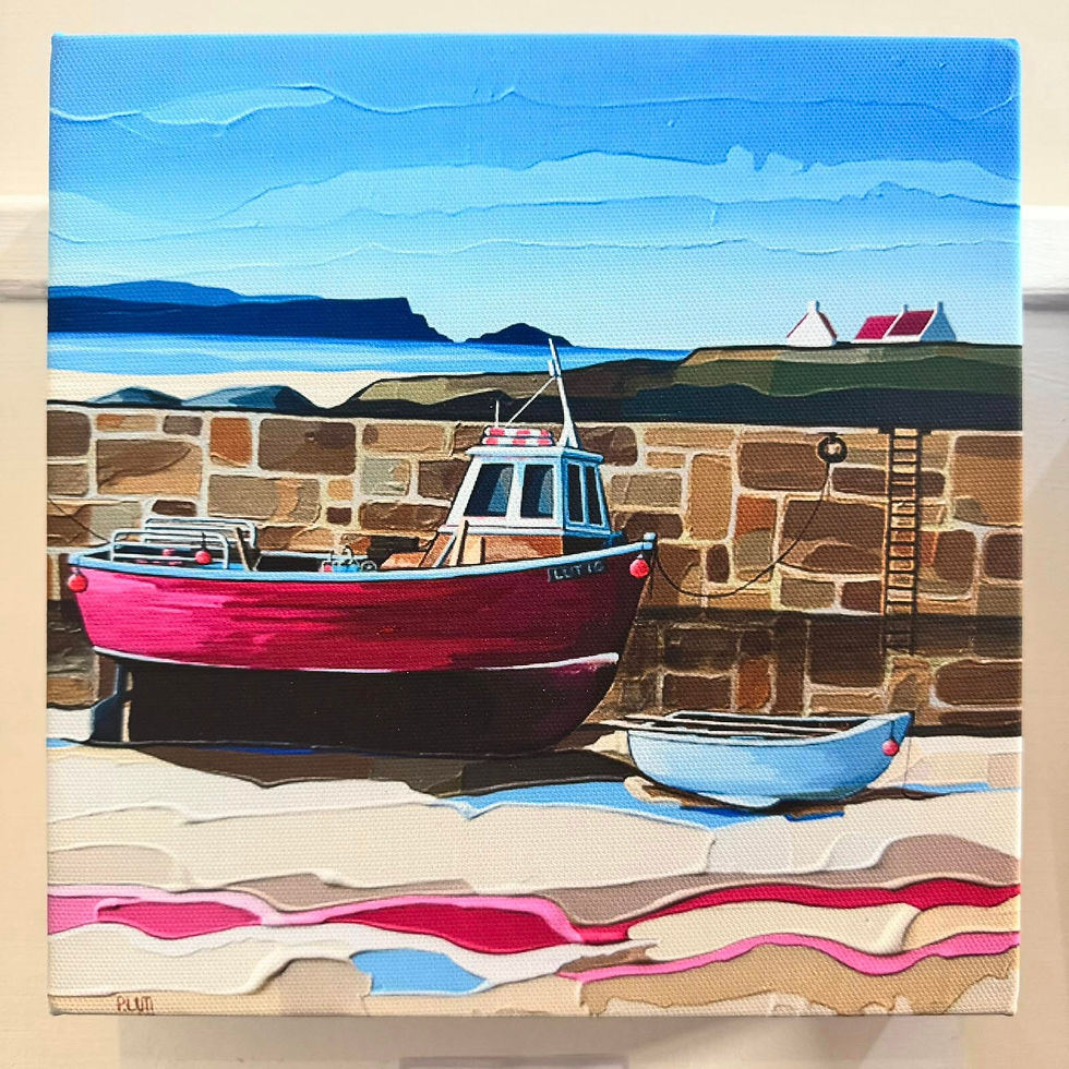 Thumbnail: 23. Peter Luti Limited Edition Canvas Print - The Harbour Wall