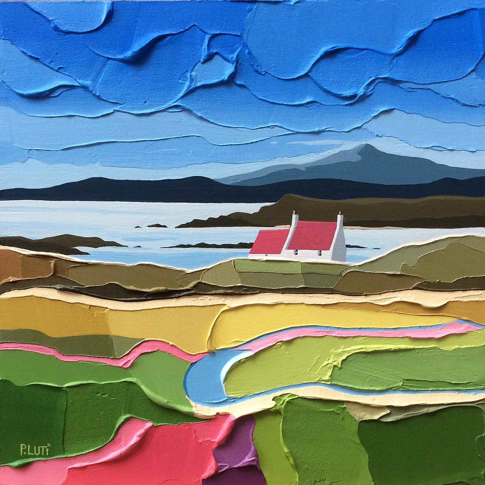 Peter Luti - Textural Cobalt Sky  -  SOLD