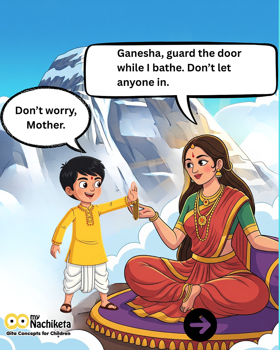 Ganesh Ji's Birth: a Picture Story Pic 5