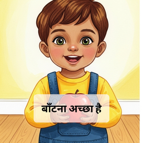 Sharing is Caring - Bedtime Stories for 0-2 years in Hindi
