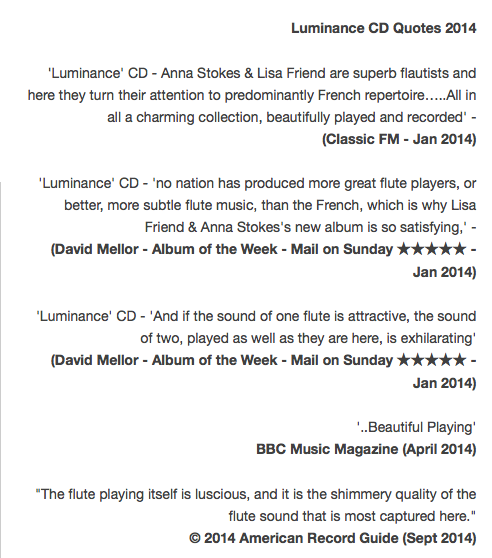 Luminance CD Quotes