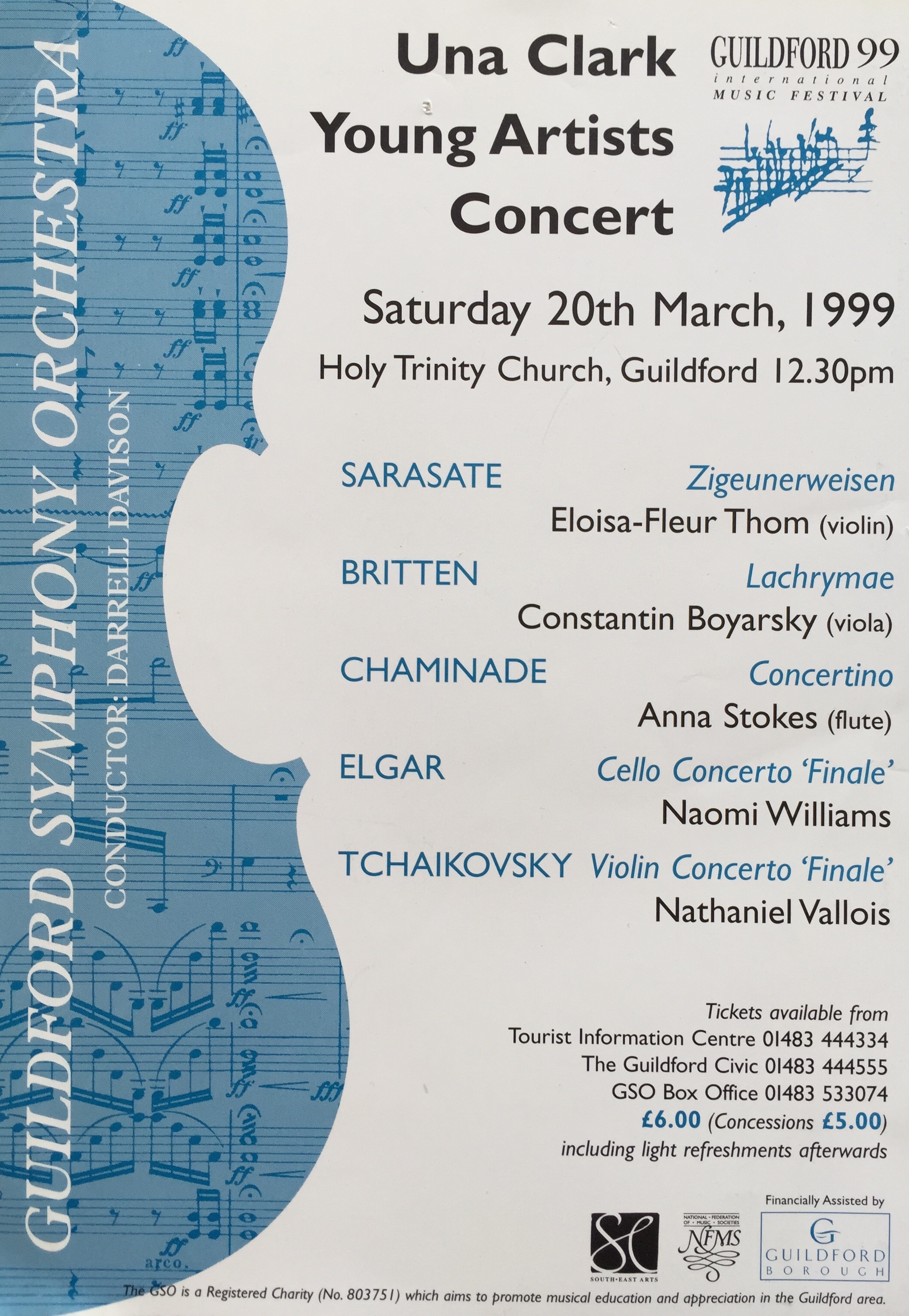 Una Clarks Young Artist Concert-Anna Stokes Flute-Chaminade Concertino