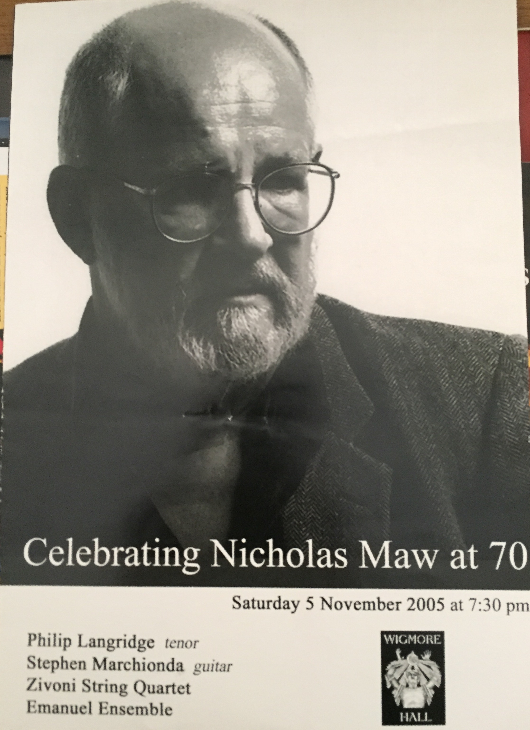 Celebrating Maw at 70 Wigmore Hall-Emanuel Ensemble-Anna Stokes Flute