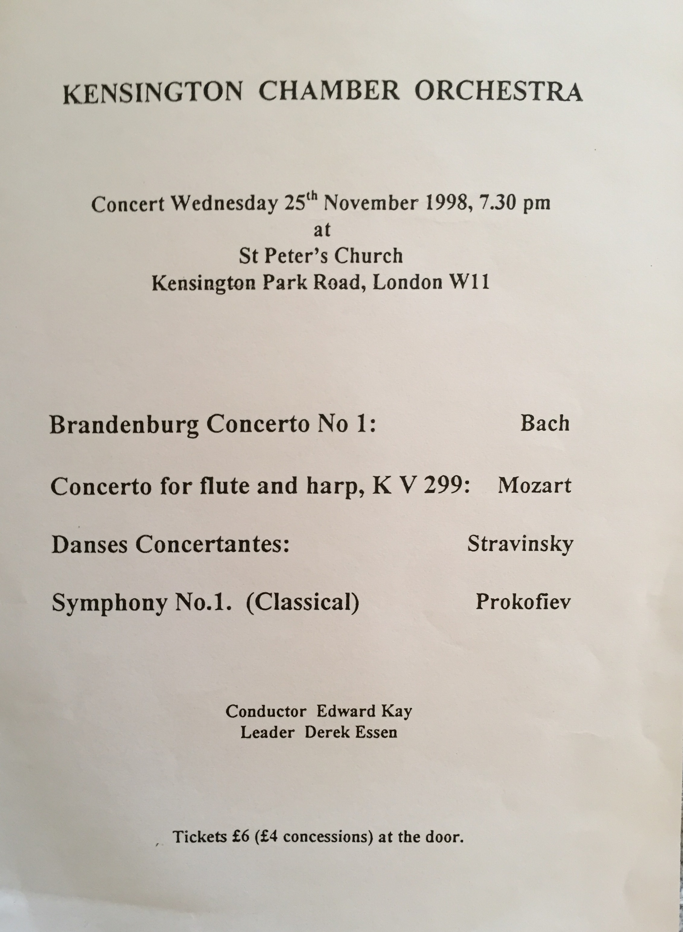 Anna Stokes - Jennifer Campbell-Mozart Flute and Harp Concerto - Kensington Chamber Orchestra