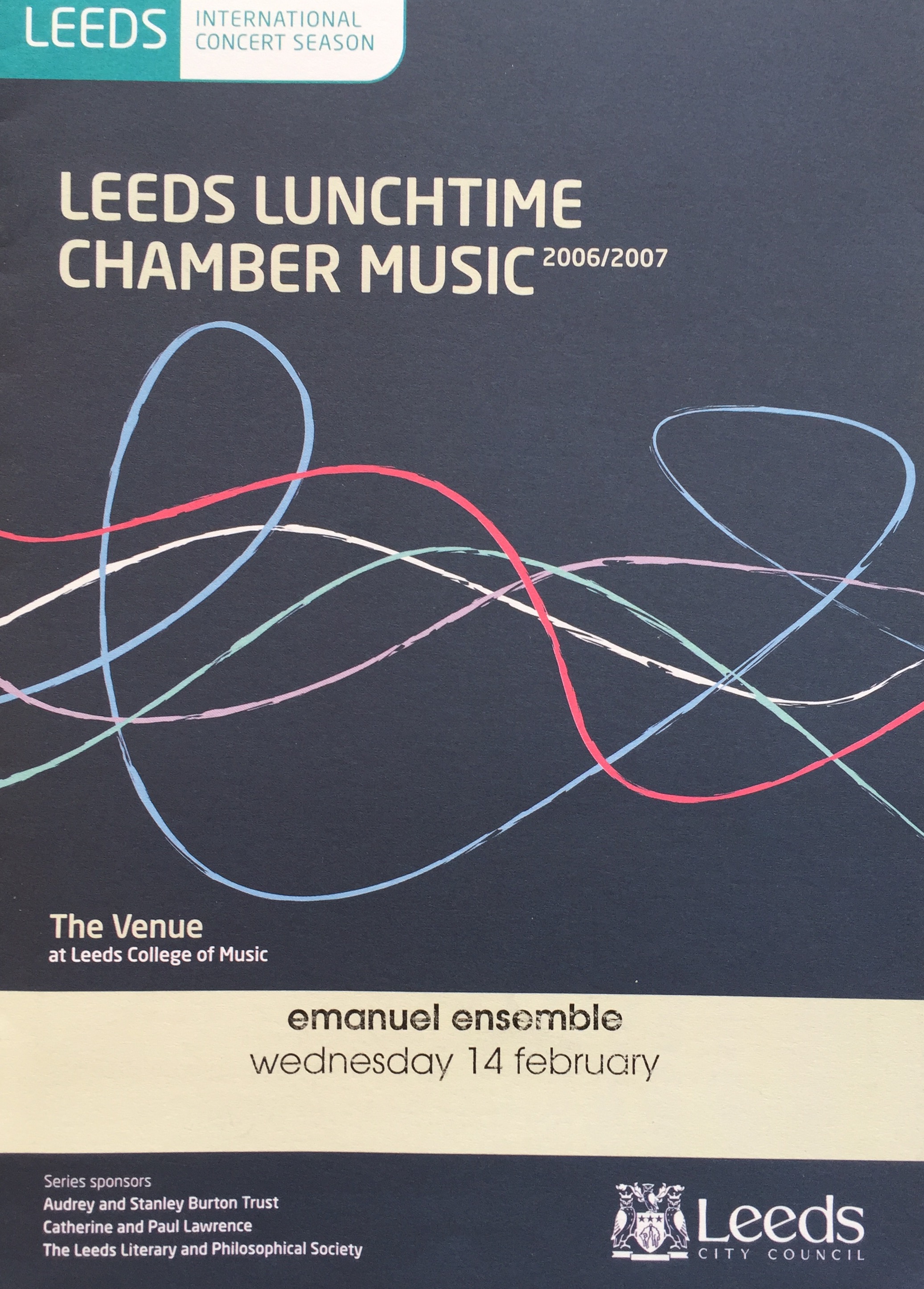 Leeds Lunchtime Concert Series-Anna Stokes Flute-Emanuel Ensemble