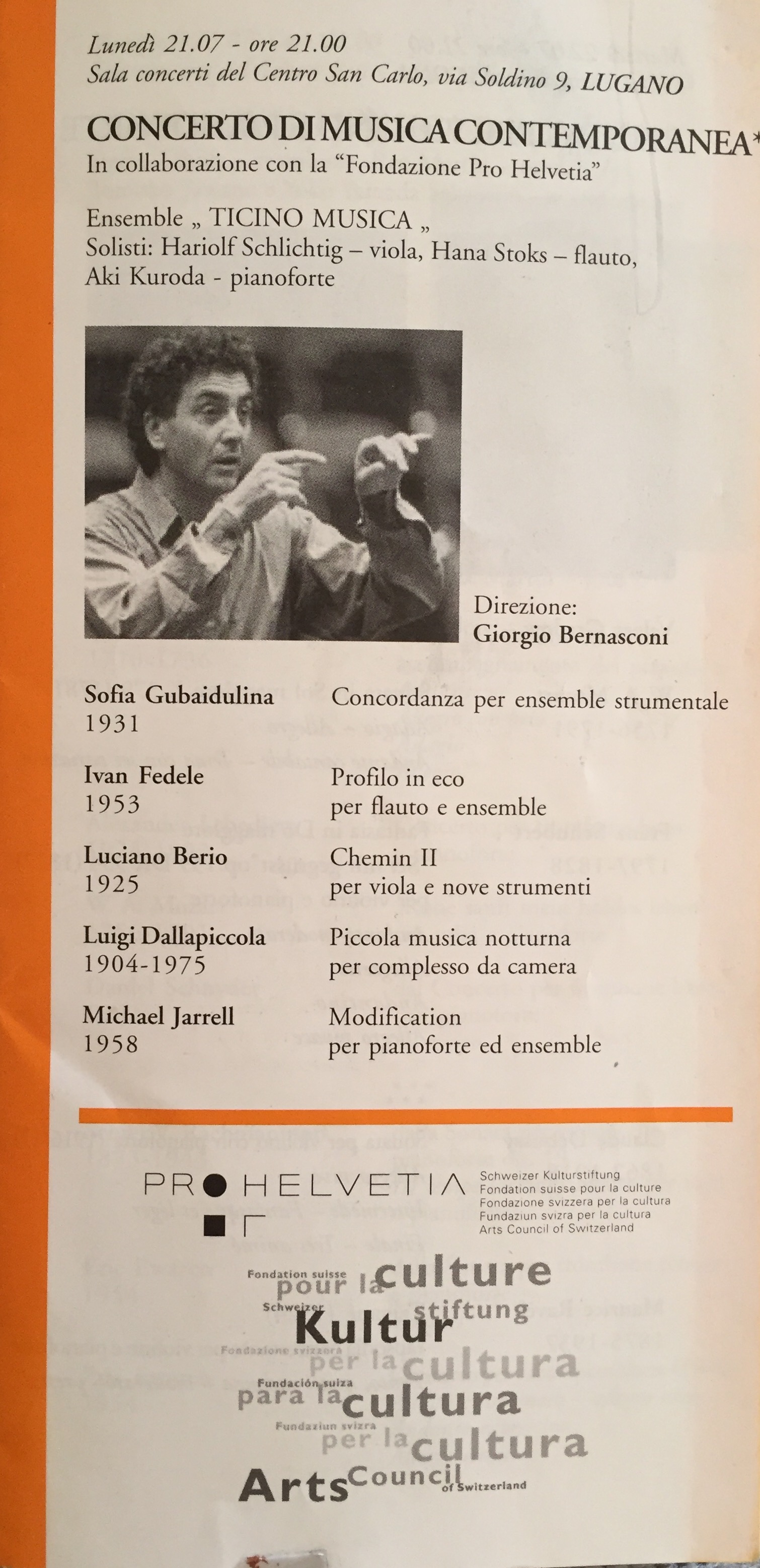 Ticino Musica Switzerland Anna Stokes Flute Soloist
