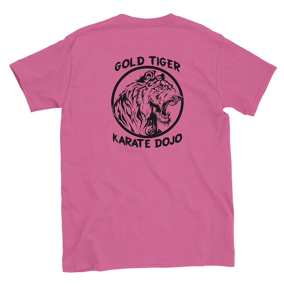 Thumbnail: Gold Tiger Karate Dojo Kids Crewneck T-shirt