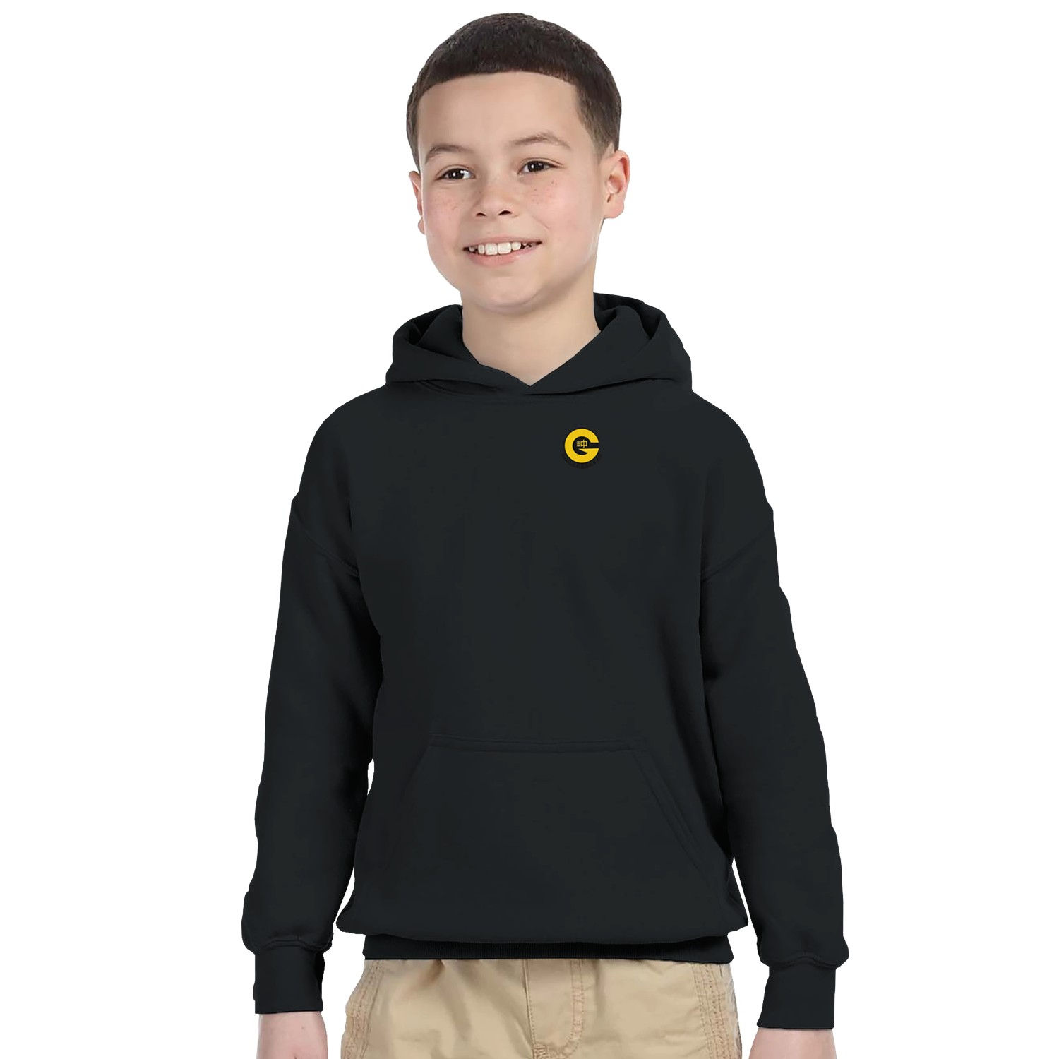 Gold Tiger Karate Dojo Kids Pullover Hoodie