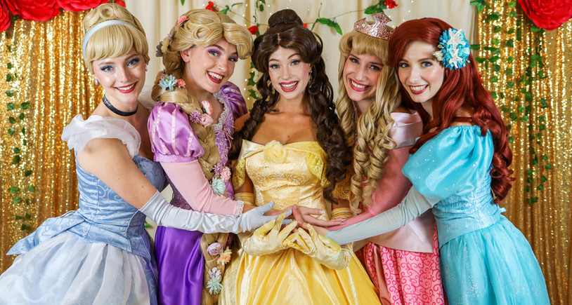 Orlando Princess Parties and Character Events with Cinderella, Rapunzel, Belle, Aurora, and Ariel