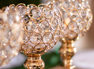 Crystal centerpiece from an elegantly styled celebration at My Enchanted Events Venue