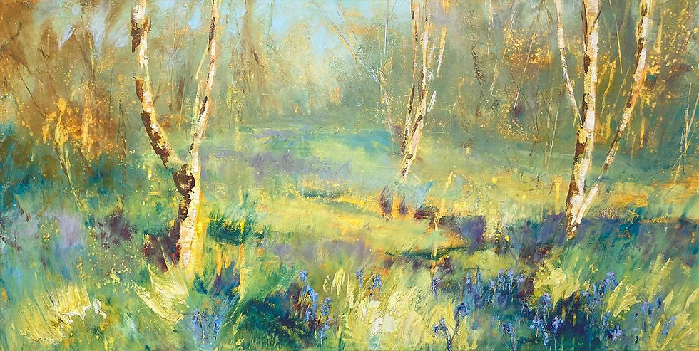 Claire Lily Coxon - Gower Birch and Bluebells