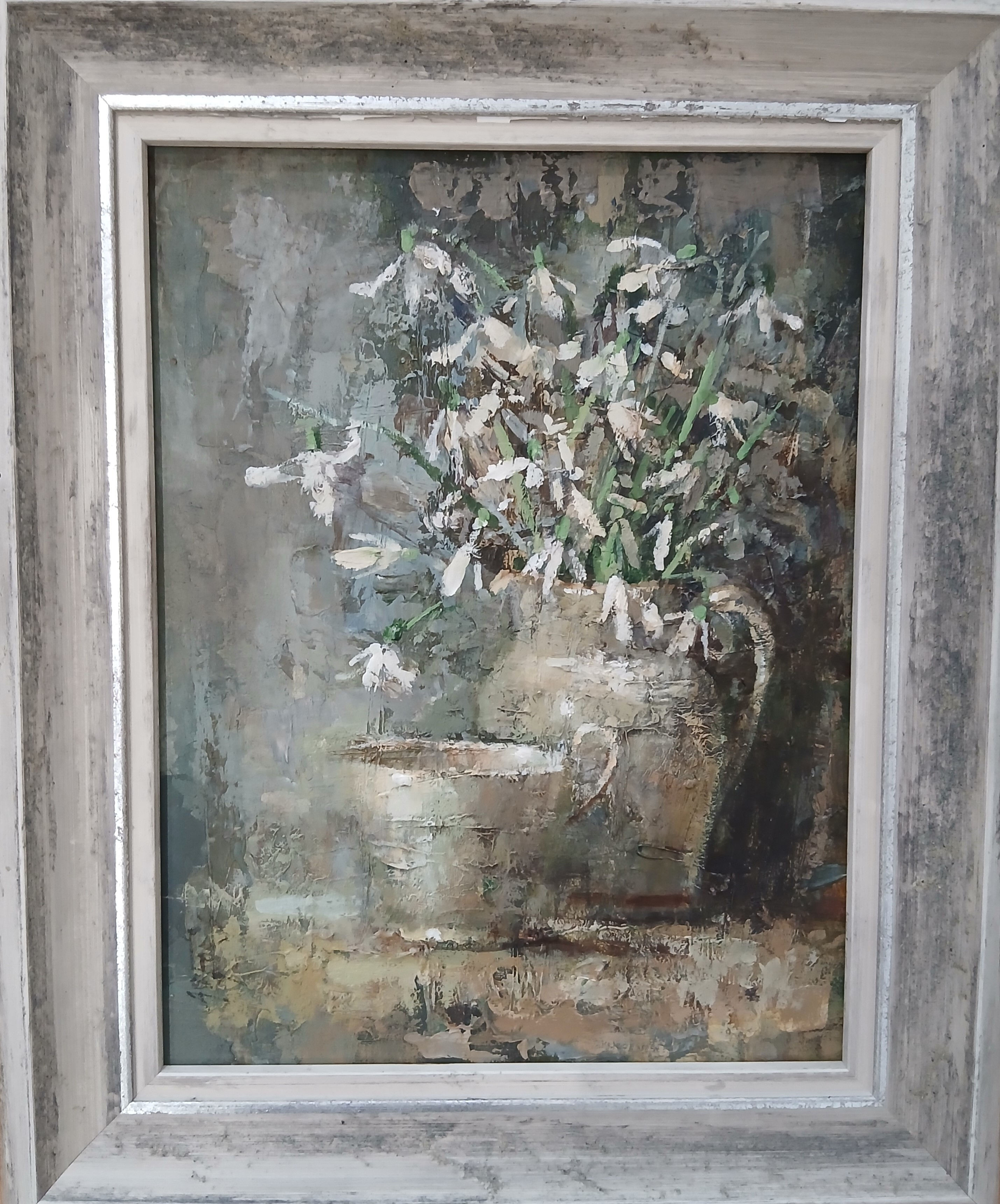 Snowdrops and Old Tea Cup