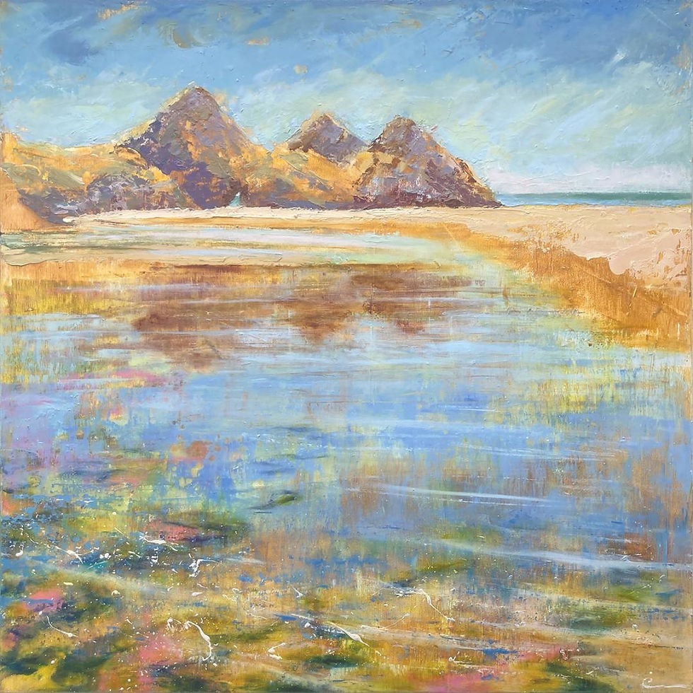 Claire Lily Coxon - Hot Day, Cool Water, Three Cliffs