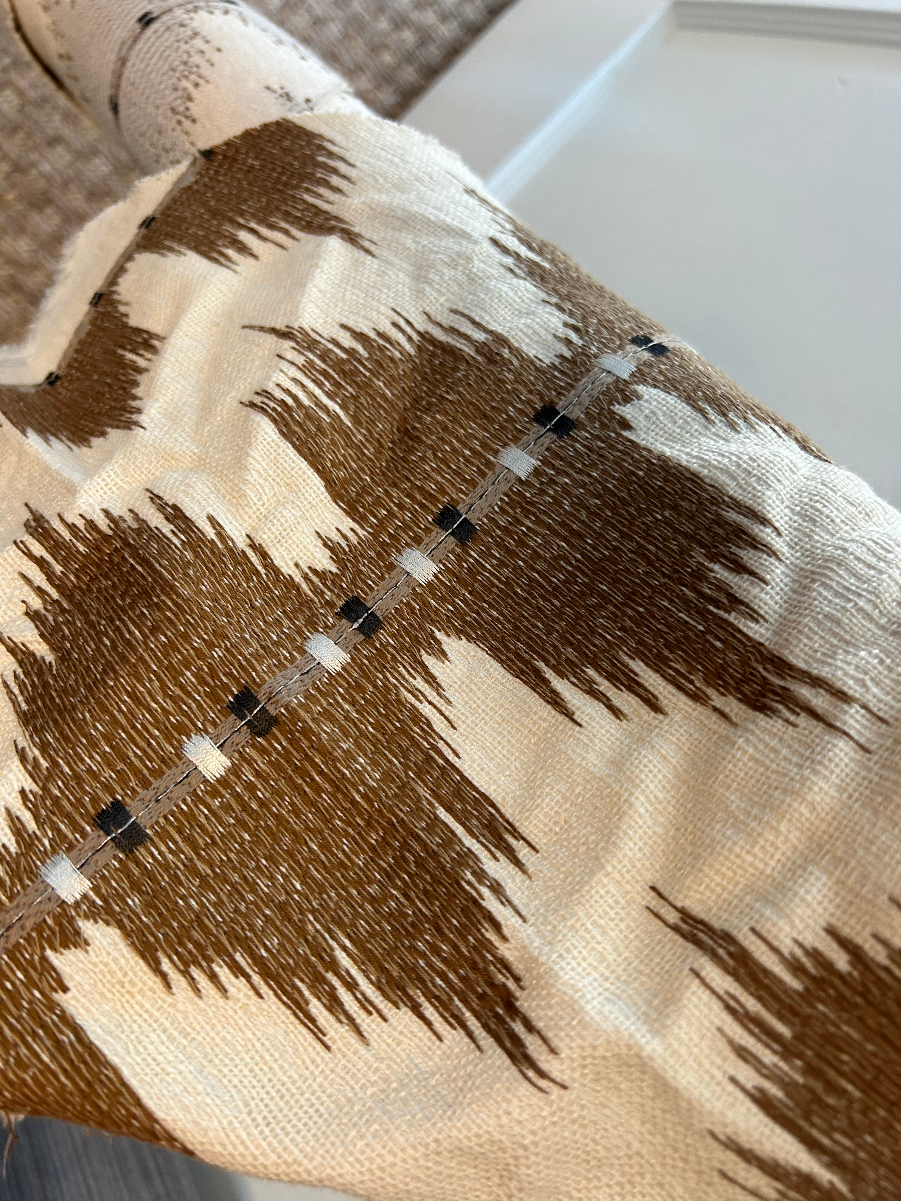 Bolt of Myrthus Ikat Fabric