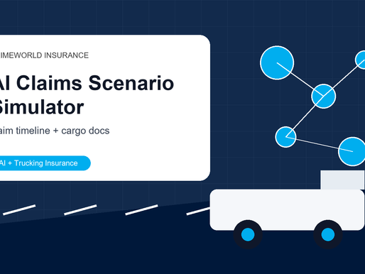 AI claims scenario simulator for trucking insurance and cargo documents