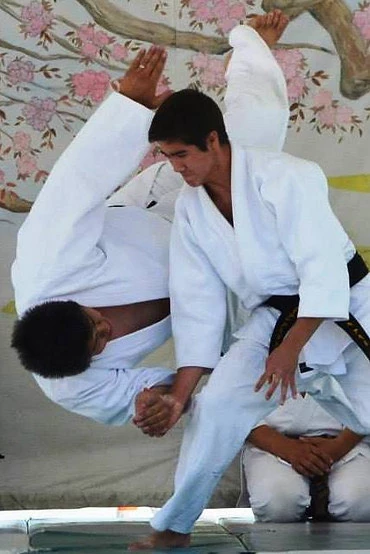 Two men practicing Aikido 