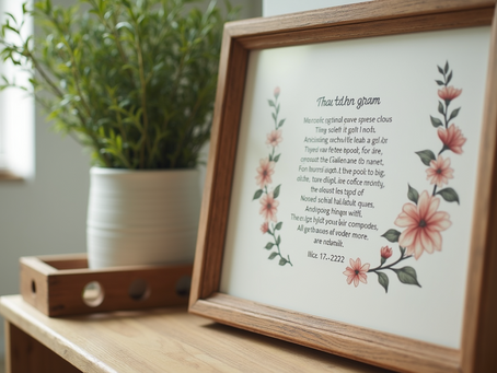 Capturing Memories through Customized Poetry Art