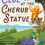 Thumbnail: Premade Summer Cherub Statue Lake Landscape Cozy Mystery Book Cover