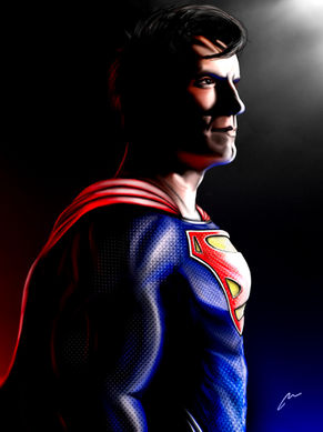 Superman art by Jon Mendte