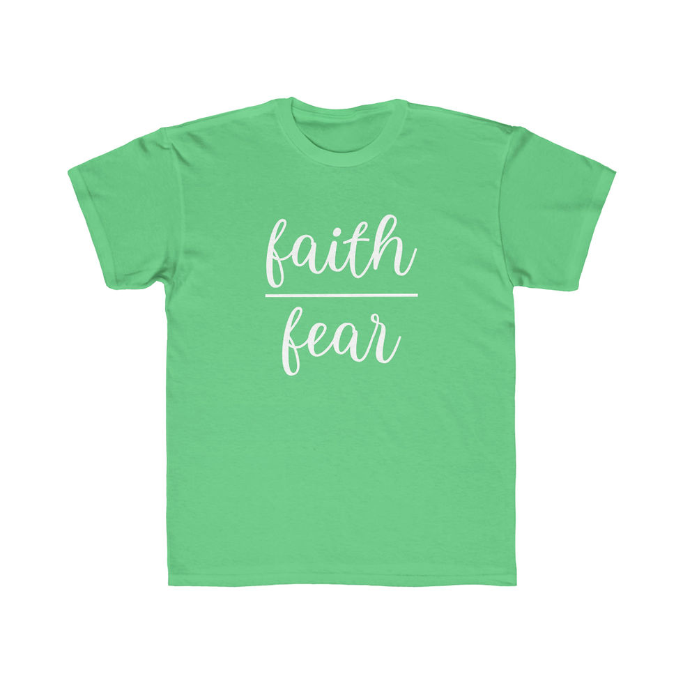 Thumbnail: Faith Over Fear Kid's T-shirt