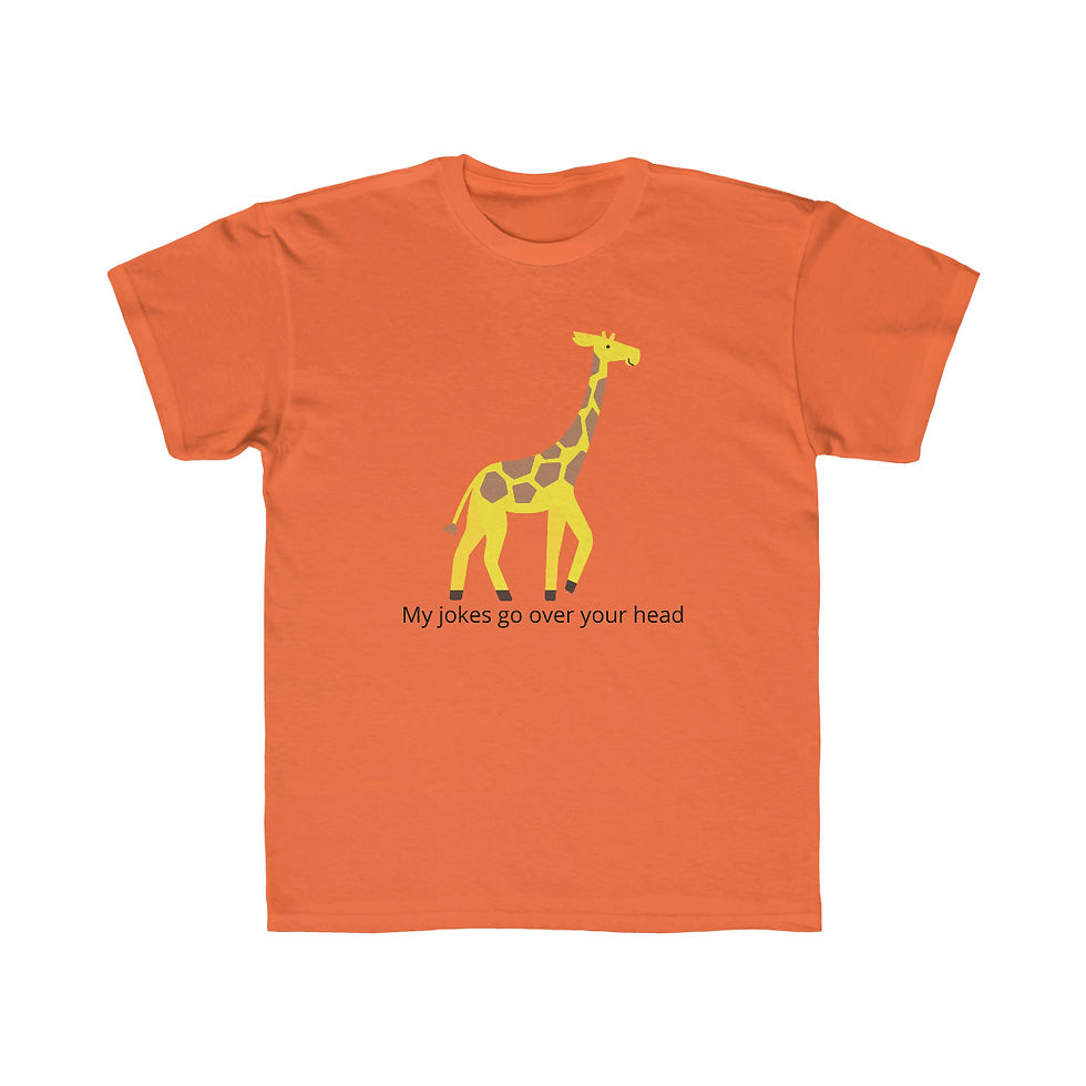 Thumbnail: My Jokes Go Over Your Head Kid's T-shirt