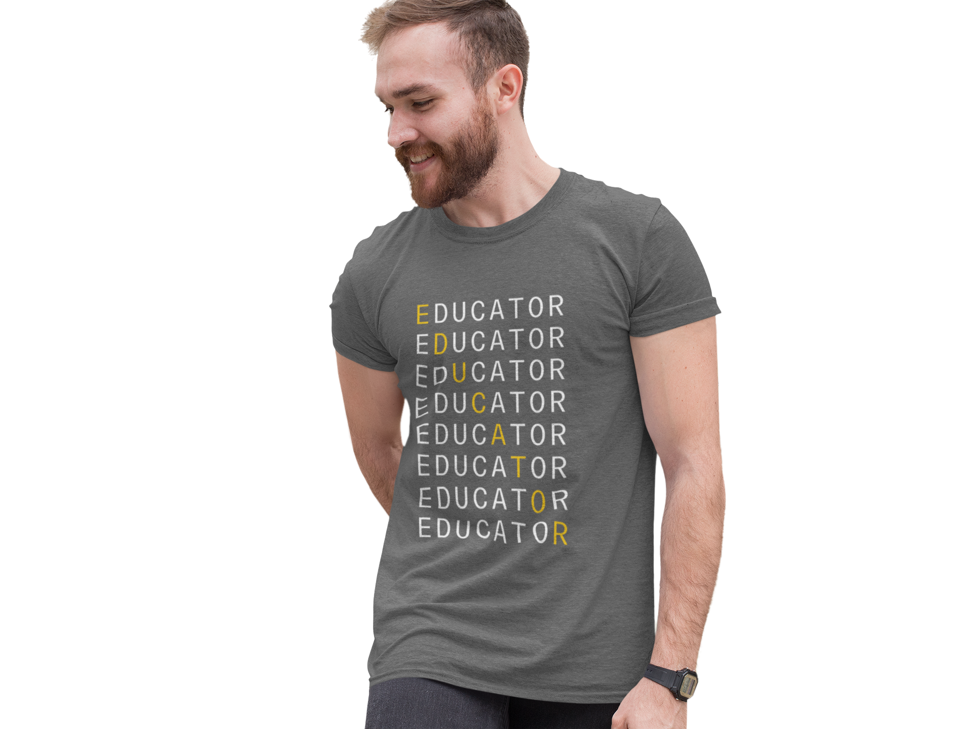 Educator Yellow Men's T-shirt