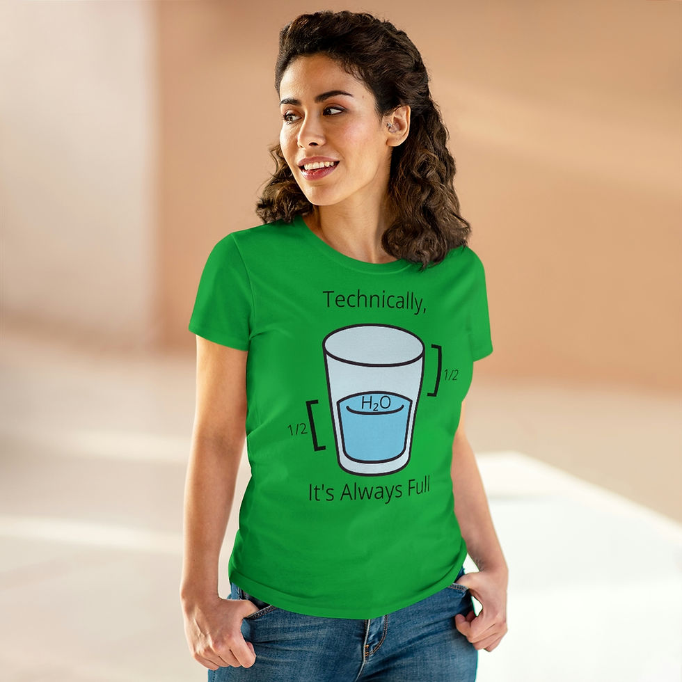 Thumbnail: Glass is Always Full Women's T-shirt