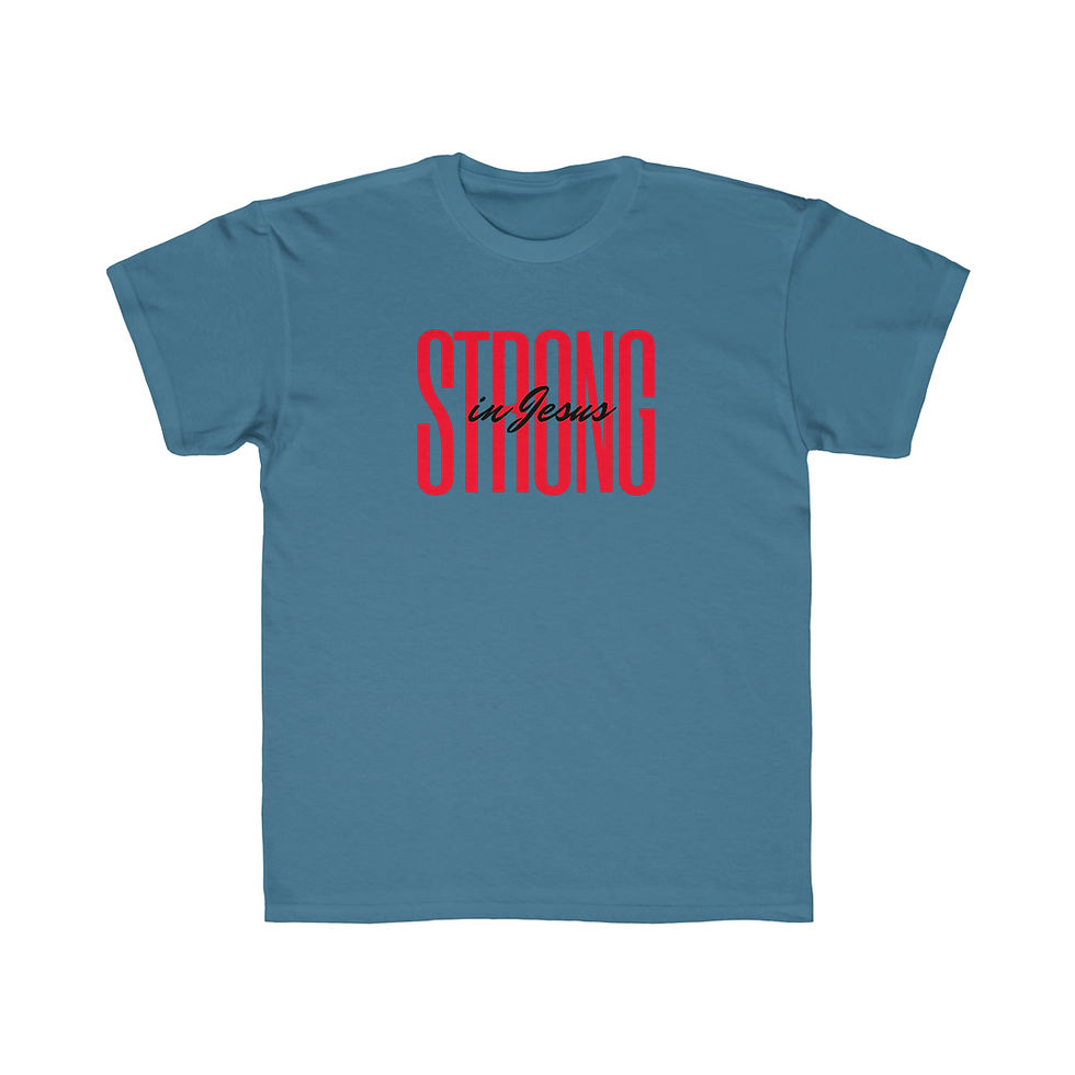 Thumbnail: Strong in Jesus Kid's T-shirt