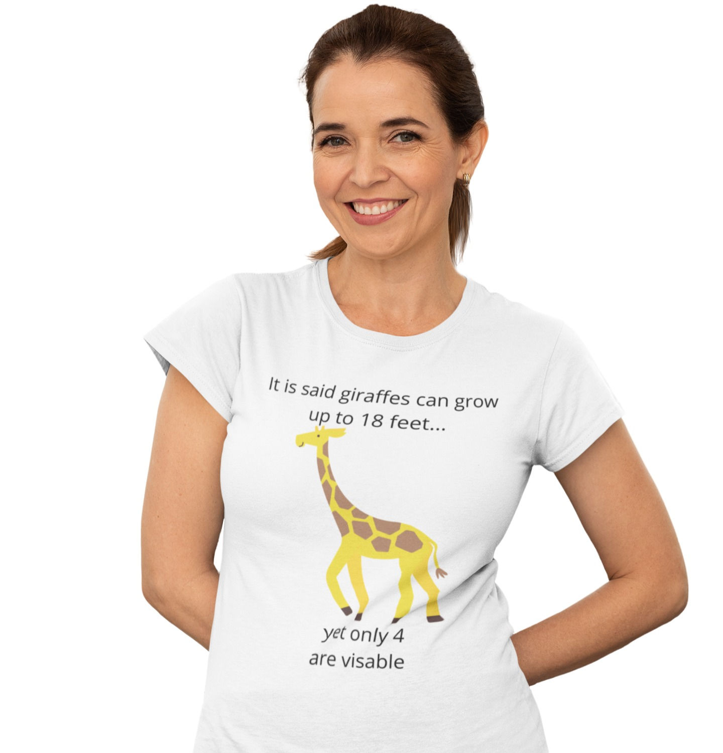 Giraffes Grow 18 Feet Women's T-shirt