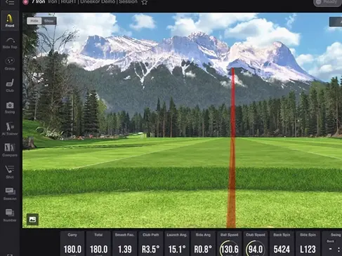 Backspin Social uses Uneekor launch monitor technology.