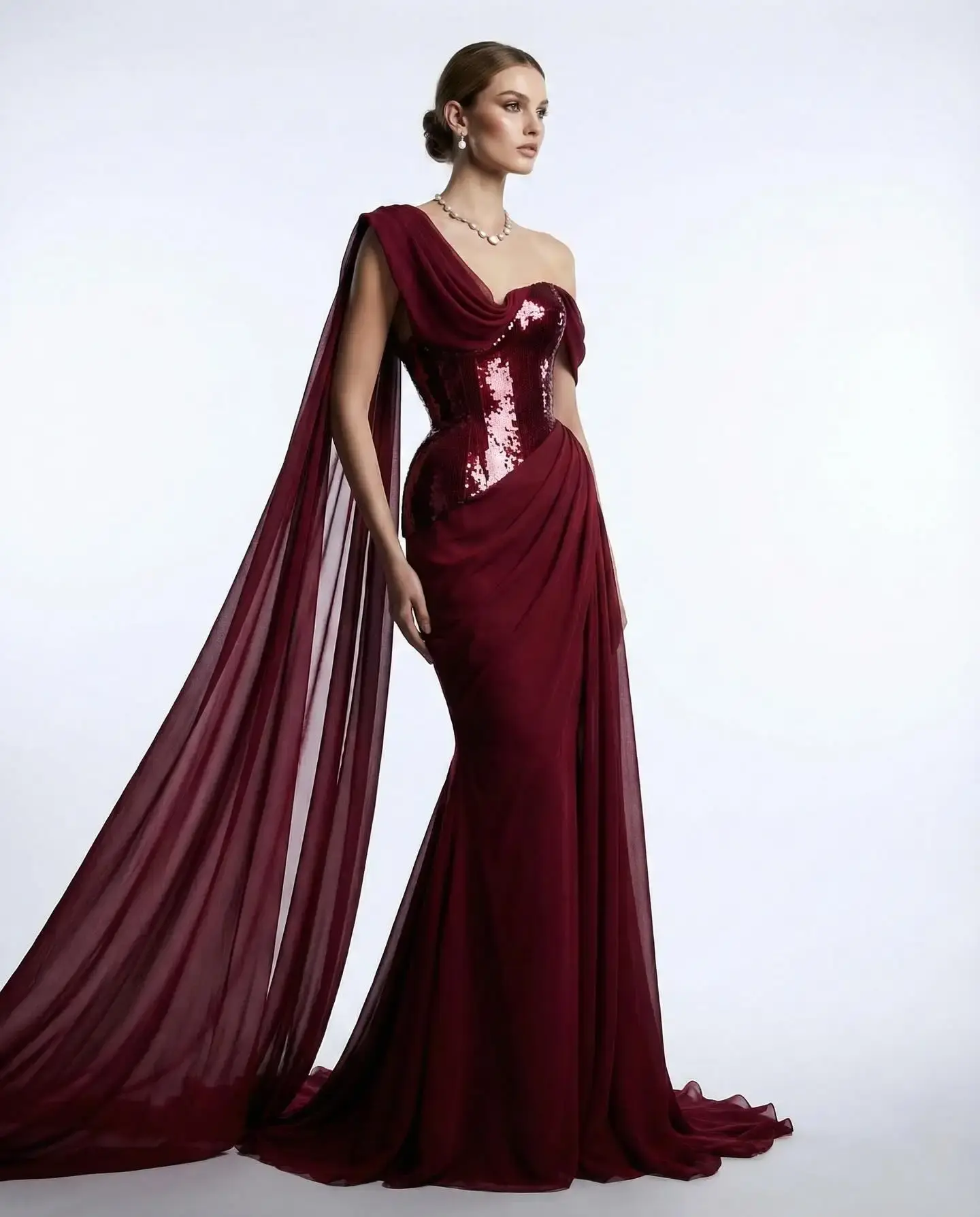 The Crimson Tide Cape Gown