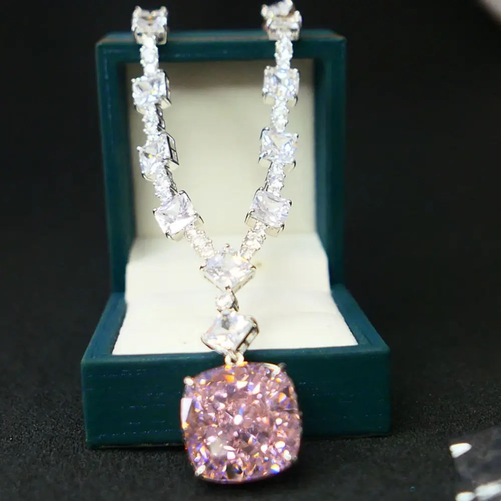 The Cassia Radiant-Cut Diamond Statement Pendant