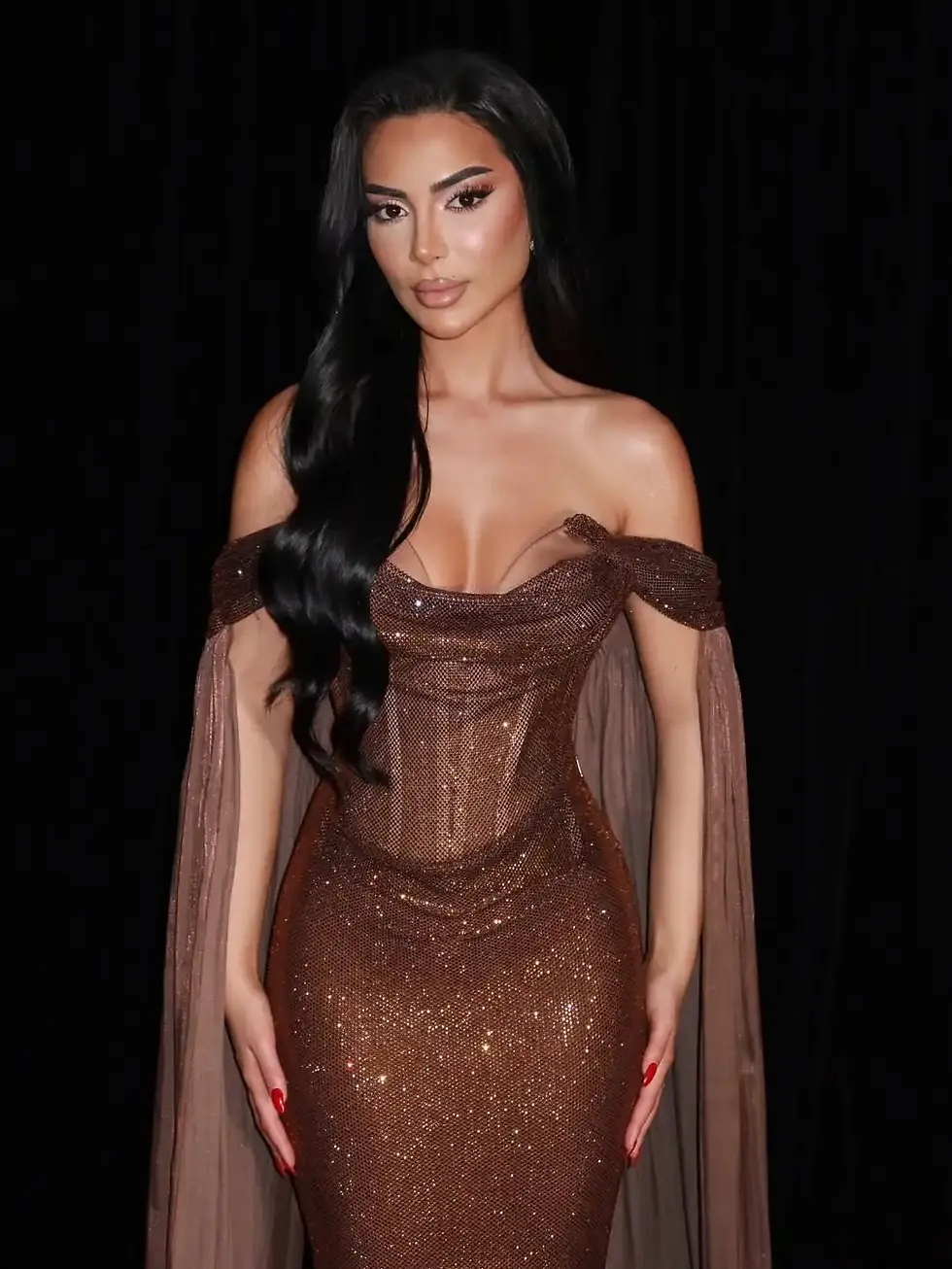 Thumbnail: The Amber Earth Cape Gown
