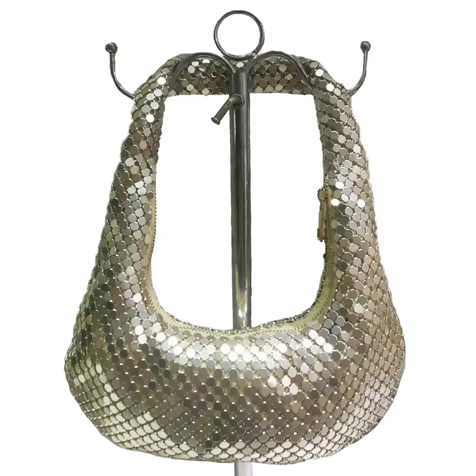 Thumbnail: The Lyra Silver Mesh Crescent