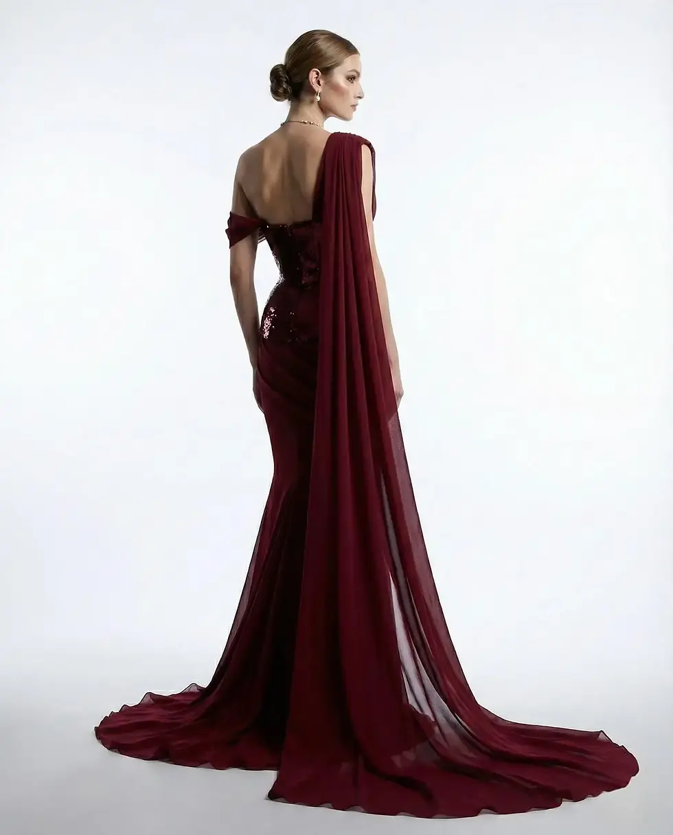 Thumbnail: The Crimson Tide Cape Gown