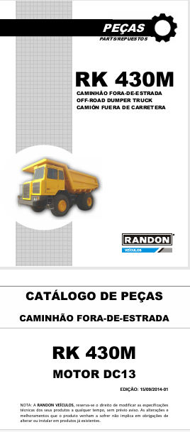 Miniatura: RK430M CATALOGO DE PEÇAS EM PDF CAMINHÃO FORA-DE-ESTRADA RANDON