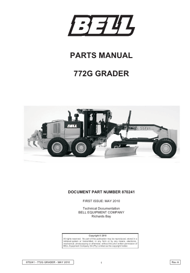 Miniatura: 772G CATALOGO DE PEÇAS EM PDF MOTONIVELADORA JOHN DEERE