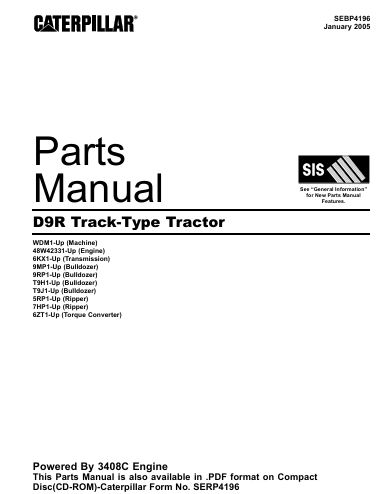 Miniatura: D9R CATALOGO-PEÇAS-INGLÊS-PDF-TRATOR-DE-ESTEIRA-CATERPILLAR D9R